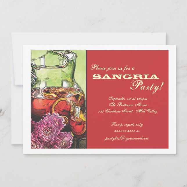 Sangria Party Invitation (Front)