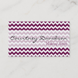 Sangria Purple Chevron Business Cards