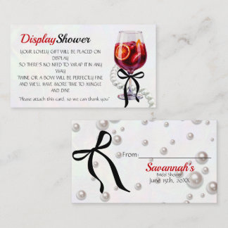 Sangria & Sass Bridal Display Shower Enclosure Card