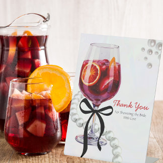  Sangria & Sass "Thank You"  Pedestal Sign