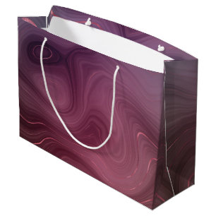 Sangria Strata Moody Pink and Purple Luxe Agate Large Gift Bag