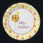 Sangria Wedding, Bachelorette, or Bridal Shower Paper Plate<br><div class="desc">Sangria paper plates for a fun,  fiesta theme wedding shower,  bachelorette party,  or any other occasion. You may customise the text to fit your event.</div>