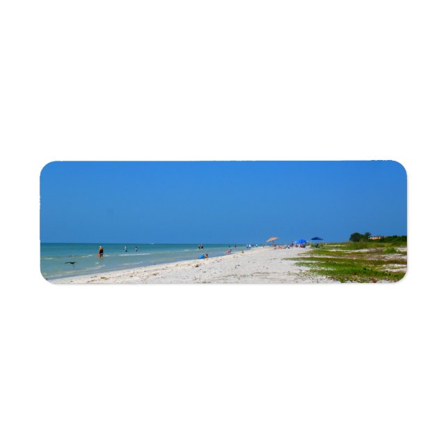 Sanibel Beach Return Address Labels (Front)