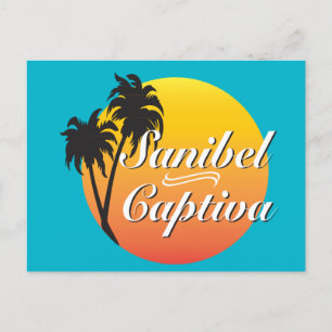 Sanibel Captiva Islands Florida Elegant Palms  Postcard