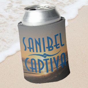 Sanibel Captiva Islands Florida Sunset Can Cooler