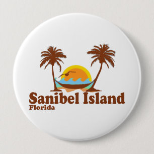 Sanibel Island. 10 Cm Round Badge