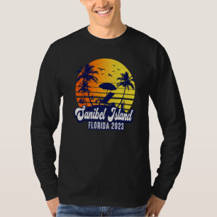 Sanibel Island 2023 Florida Sunset Beach Retro Pre T-Shirt