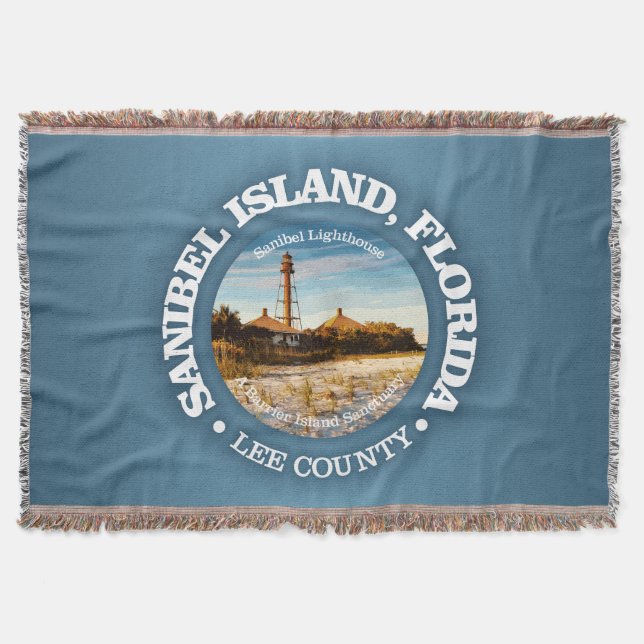 Sanibel Island (C) Throw Blanket (Front)