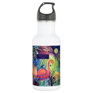 Sanibel Island Flamingo Art 532 Ml Water Bottle