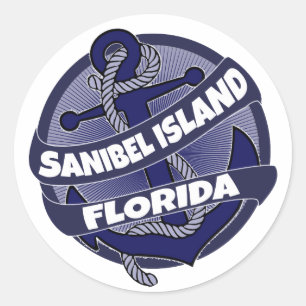 Sanibel Island Florida anchor stickers