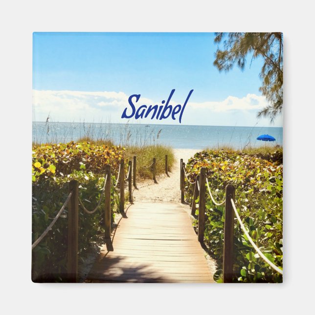 Sanibel Island Florida Beach Ocean Magnet (Front)