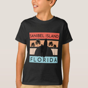 Sanibel Island Florida Beach Surfing Summer Vacati T-Shirt