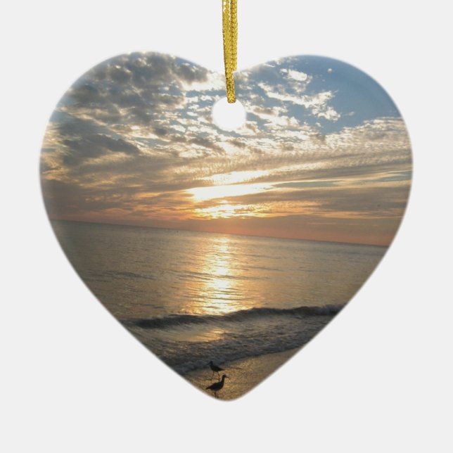 Sanibel Island, Florida Ceramic Tree Decoration (Front)