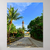 Sanibel Island Florida Lighthouse Printable Art