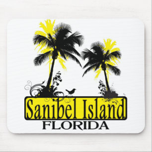 Sanibel Island Florida palm tree mousepad