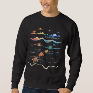 Sanibel Island Florida Sea Turtle Lover Beach Vaca Sweatshirt