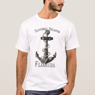 Sanibel Island Florida Vacation Nautical Anchor Sa T-Shirt