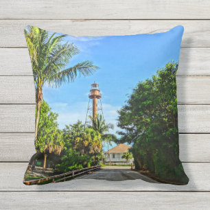 Sanibel Island Lighthouse Florida Gulf Coast Cushion