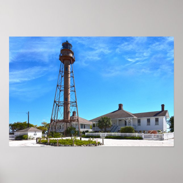 Sanibel Island Lighthouse Poster (Front)
