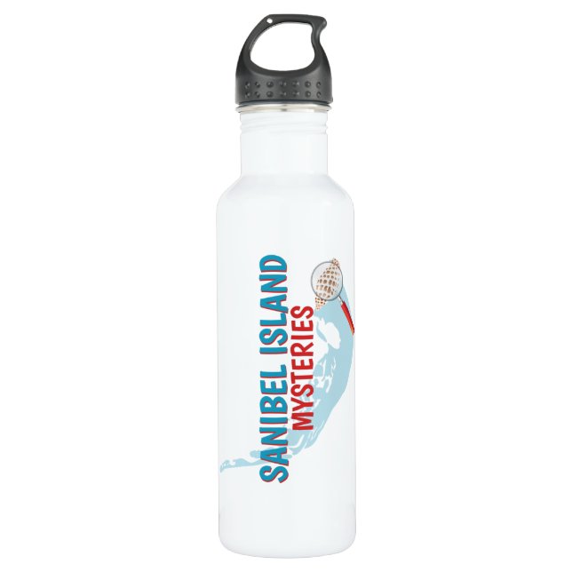 Sanibel Island Mysteries 24 oz. water bottle (Front)