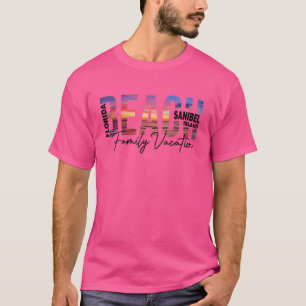 Sanibel Island Palm Trees Beach Florida Vacation F T-Shirt