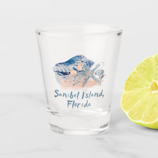 Sanibel Island Seashells Shot Glass