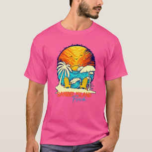 Sanibel Island Sunset Florida Vacation Couples Fam T-Shirt