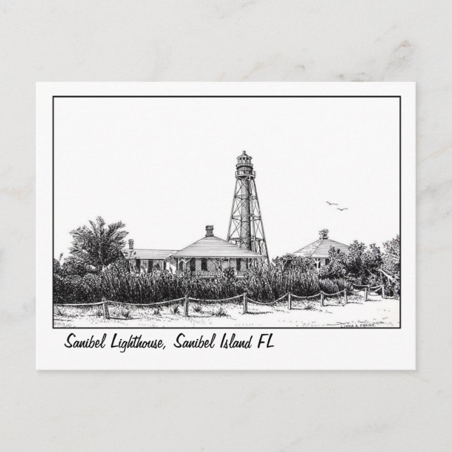 Sanibel lIghthouse postcard (Front)