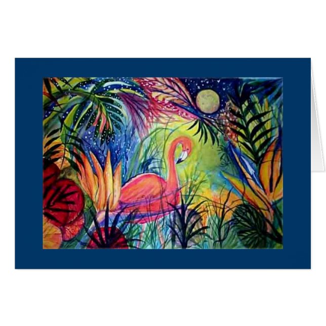 Sanibel Midnight Flamingo Moon (Front Horizontal)