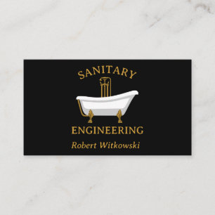 Sanitary Engineering and Plumbing Business Card