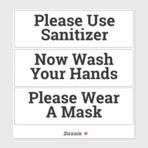 Sanitary Hygiene Notices as