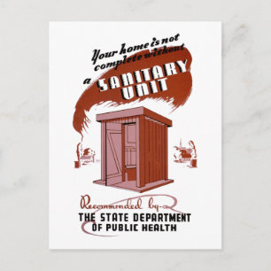 Sanitary Unit Postcard