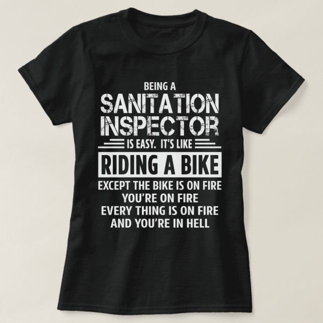 Sanitation Inspector T-Shirt (Design Front)
