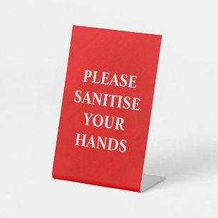 Sanitise Your Hands Pedestal Sign