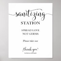 Sanitising Station Spread Love Not Germs Sign