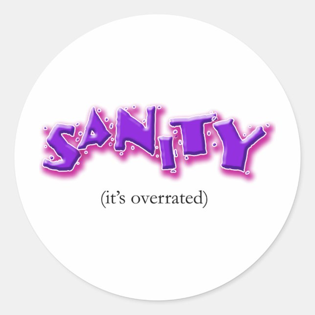 Sanity Classic Round Sticker (Front)