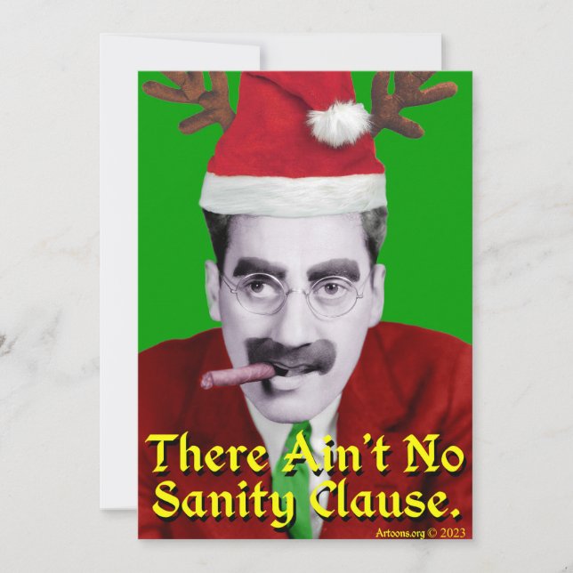 Sanity Clause Holiday Card (Front)
