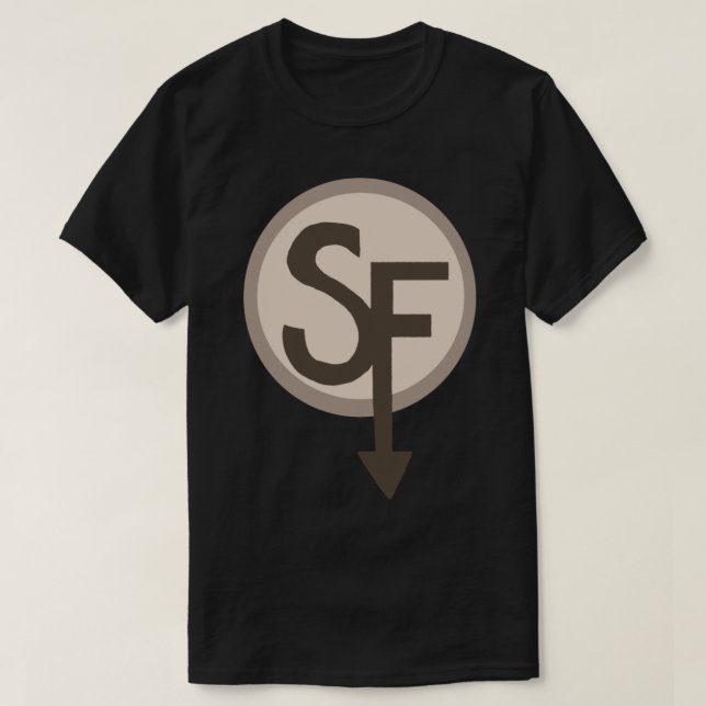Sanitys fall logo Sticker T-Shirt (Design Front)