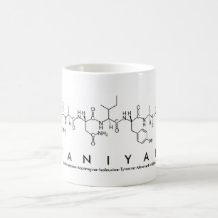Saniyah peptide name mug