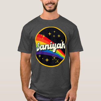 Saniyah Rainbow In Space Vintage Style T-Shirt