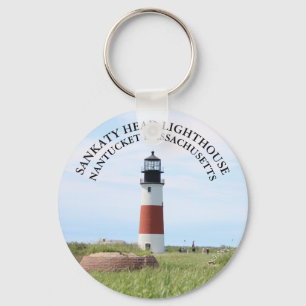 Sankaty Head Lighthouse, Nantucket MA Keyring