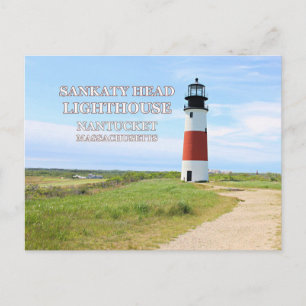 Sankaty Head Lighthouse, Nantucket MA Postcard