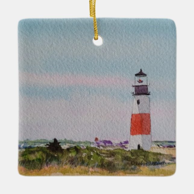  Sankaty Head Lighthouse Ornament (Front)