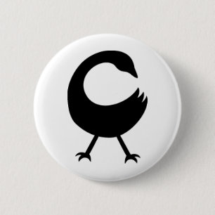 SANKOFA 6 CM ROUND BADGE