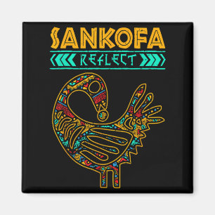Sankofa Black History Afro African Pride Men Women Magnet