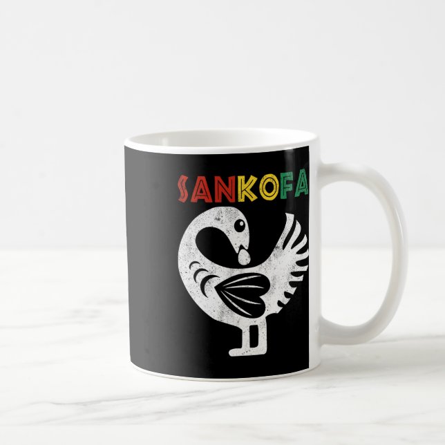 Sankofa Juneteenth Ghana Adinkra Symbol Sankofa  Coffee Mug (Right)