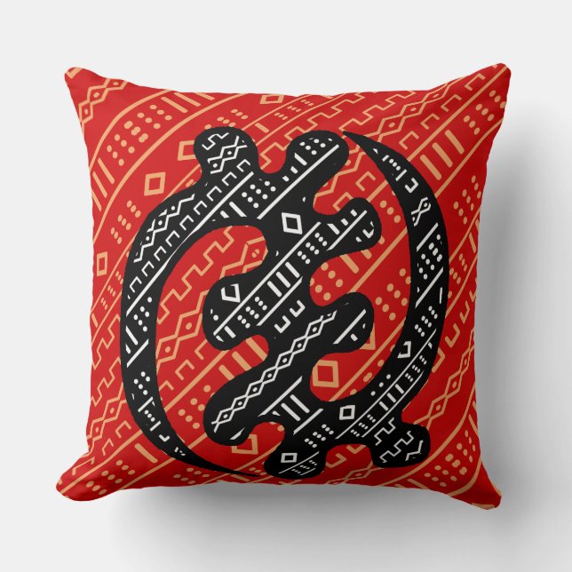 Sankofa Red Cushion (Front)
