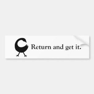Sankofa "Return and get it." Bumper Sticker