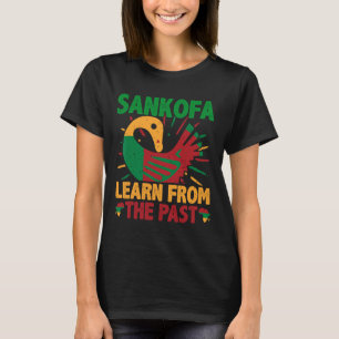 Sankofa Symbol And Adinkra Ghana For Black History T-Shirt