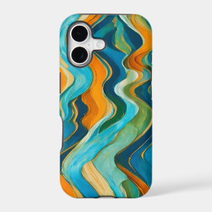 "Sanlúcar" Blue Green Orange Waves